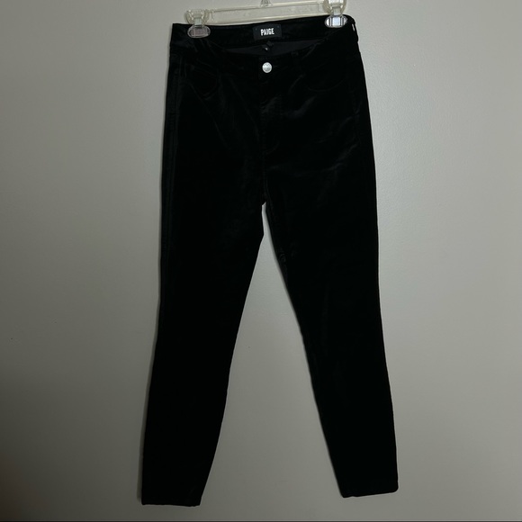 Paige Hoxton Ankle - Black Overdye Velvet size 28, skinny - Picture 12 of 16